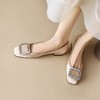 【预售5天】质感超好水钻方扣，方头低跟浅口单鞋NJMK&K527 商品缩略图0