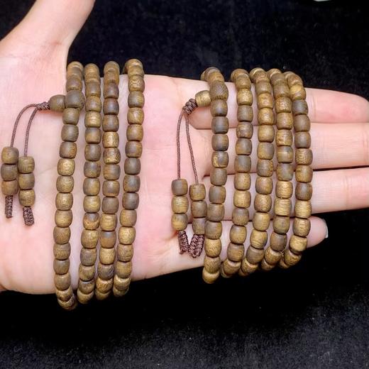 玉美人菲菲HZ#奇楠沉香四圈手串约5*5mm-多样性发一 商品图0