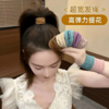 【5只装】升级款高马尾发圈 加粗加宽提花面膜肌高弹耐用头绳甜美气质扎马尾发绳女 商品缩略图0