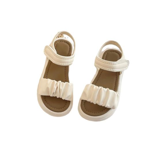 【韩版简约软底儿童休闲凉鞋潮，轻松玩转沙滩海边】女童沙滩凉鞋 夏季新款 中大童平底韩版 简约软底儿童休闲凉鞋-QQ 商品图4