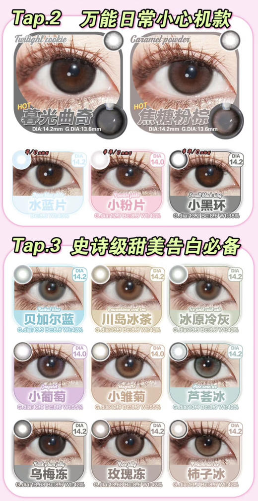 Lucycon日抛暑期王炸活动；镜片升级含水量55%+Hpmc锁水保湿；8倍高透氧打造零感空气片；77/2盒；149/4盒；365/10盒（备注款式度数） 商品图1