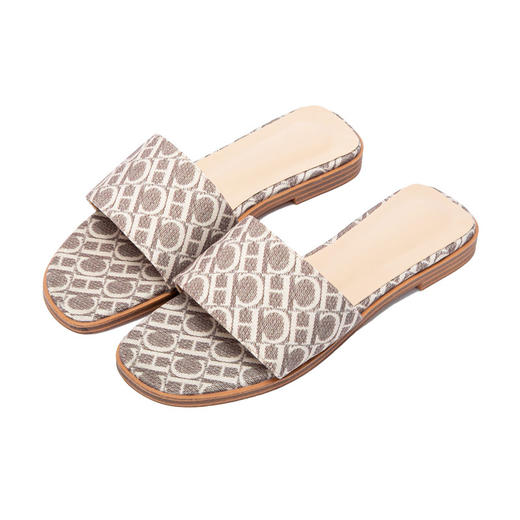 CHCH祈祈2024夏季新款亚麻拖鞋居家外穿防滑中性CO1B5641 商品图2