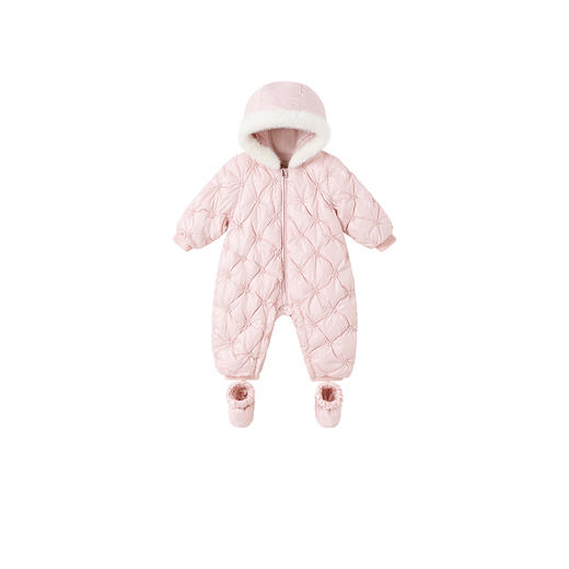 【高定系列】英氏儿童鹅绒羽绒服冬季女童保暖防寒羽绒连体衣新款 商品图4