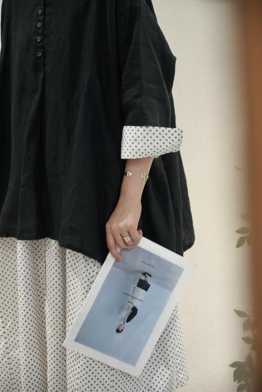 The last flower of the afternoon 复古印花连衣裙 商品图6