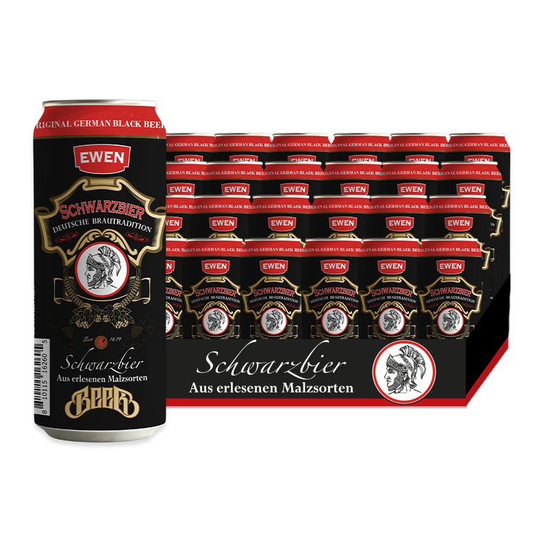意文黑啤酒（罐）500ml*24