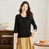 中袖上衣七分袖t恤，圆领针织衫洋气打底小衫CC-16-9007 商品缩略图3