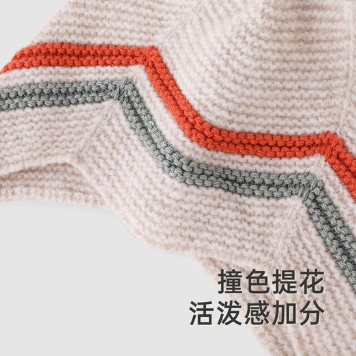 【商场同款】英氏儿童帽子秋季护耳帽绵羊毛帽子新款保暖帽 商品图3