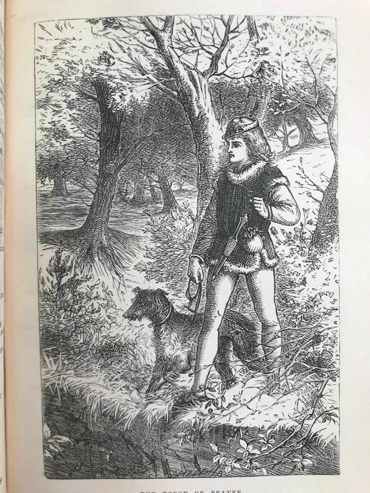 工坊特装本！约19世纪后期 华兹华斯诗集 约8幅插图 全真皮精装32开 商品图11