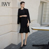 IWY/秋款正式场合职业套装裙黑色长袖西装外套无袖连衣裙职业工装C1956+Q1062 商品缩略图2