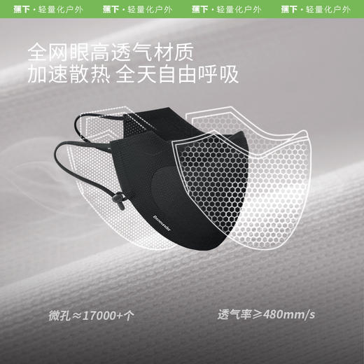 蕉下男士透气护眼角防晒口罩AS33724 商品图1