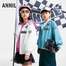 男女童复古运动风外套新款安奈儿童装实体店同款AM435519