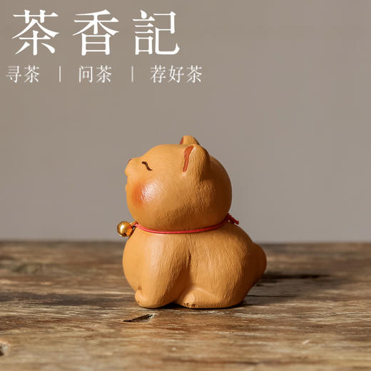茶香记 紫砂 可爱猫  茶宠  茶道配件  可爱娇憨  寓意美好 商品图2