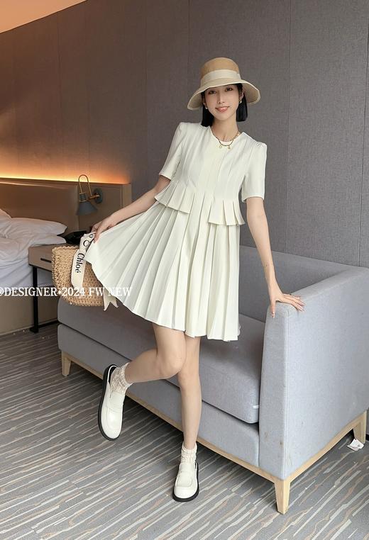 34BSR072081#一片式百褶连衣裙 商品图3