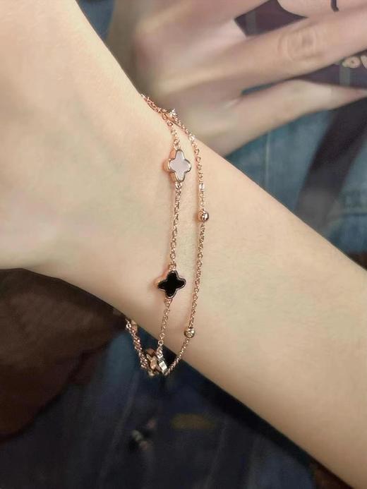 法国VC梵刻四叶草项链手链 商品图13