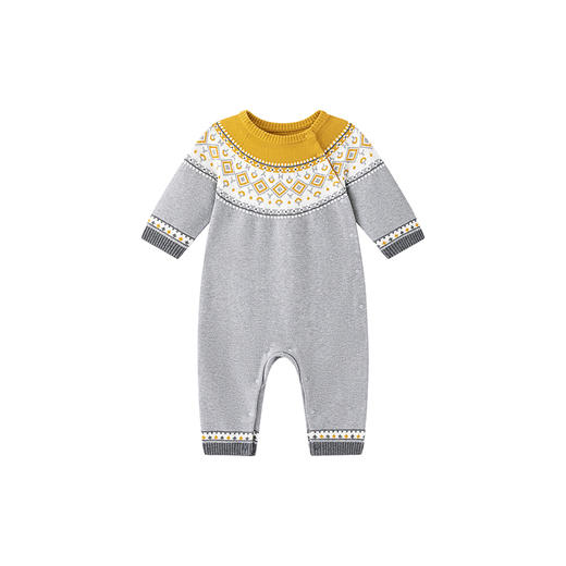 【商场同款】英氏旗舰店羊毛连体衣秋季男童长袖宝宝衣服新款 商品图4