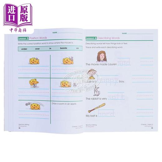 【中商原版】美国新课标教辅 光谱练习册 写作系列9册 幼儿园-8年级 Spectrum Writing Grade K-8 CarsonDellosa 英文原版 商品图3