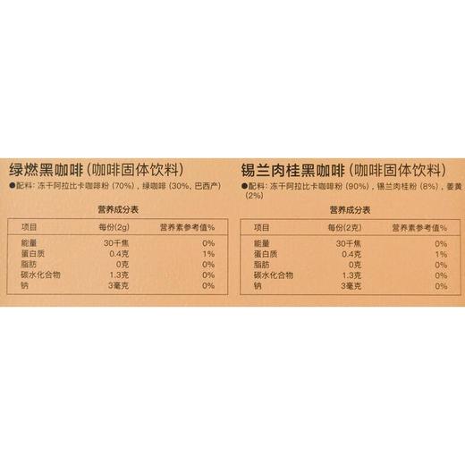 花田萃 绿燃咖啡系列锡兰肉桂黑咖20g/盒 商品图3