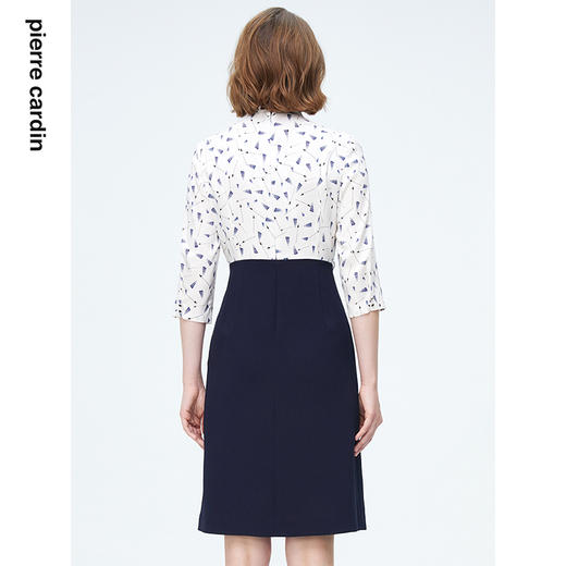 皮尔卡丹女装轻商务简约百搭通勤飘带领衬衫P4158E4074W3 商品图2