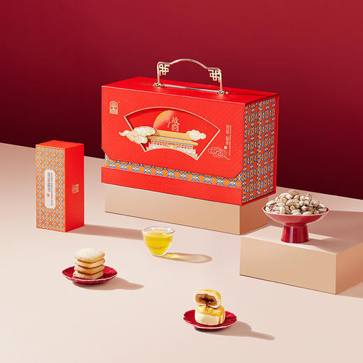 【臻味&上新了故宫】宫廷韶华 坚果糕点礼盒833g 商品图6