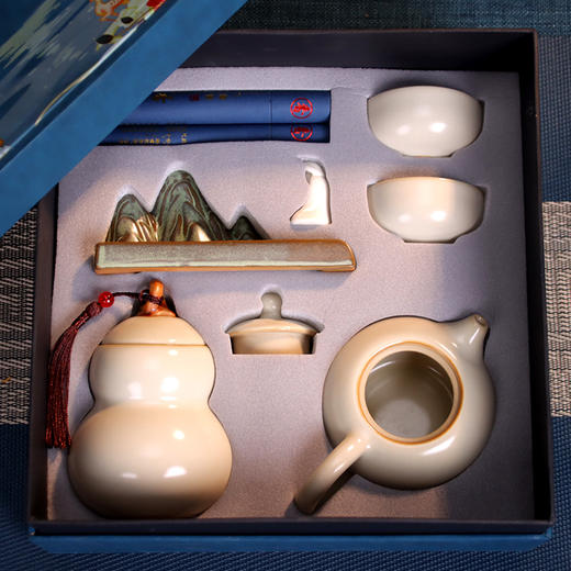 【清仓直降79 现货现发】雅系列 九典堂汝窑套装 商品图1