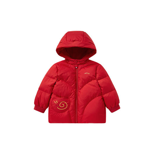 英氏儿童羽绒服男童外套秋冬加厚保暖羽绒外套女三防外套新款超韧绒 商品图4