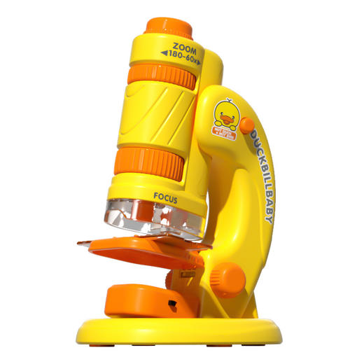 「三合一款！便携式显微镜」儿童手持便携显微镜 卡通迷你三合一显微镜幼儿园科学实验套装玩具 商品图4