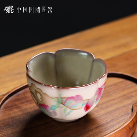 问鼎哥窑碎玉系列报春杯（鲜嫩多汁）陶瓷茶杯（缺货） 商品图2