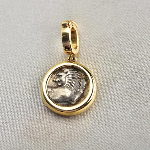 【威猛】回头狮古币坠-ZX2407029 商品图0