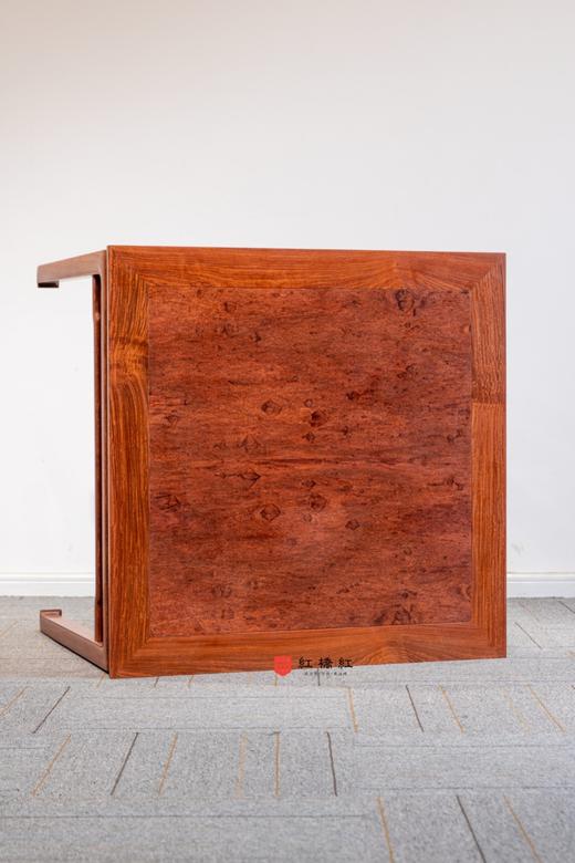 红桥红  家具严选  缅甸花梨（大果紫檀）【88 马蹄腿带束腰 休闲桌 五件套】 商品图4