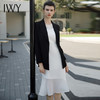 IWY/黑色西装外套白色连衣裙套装气质时尚通勤干练职业正装套裙C1956+Q1062 商品缩略图1