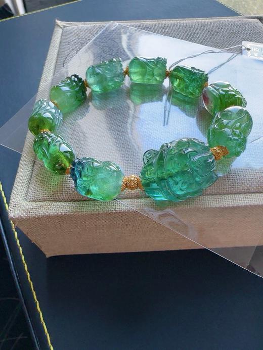 38.1g 雕刻碧玺手链 商品图4