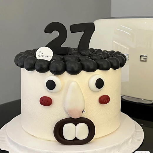 丑萌蛋糕（翻糖提前2天预定）黑色色素较深 谨慎选择 商品图0