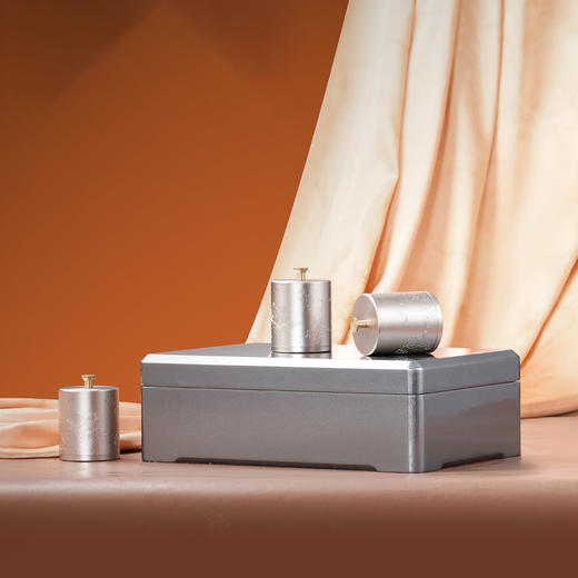 见喜【灰.实木烤漆.6小合金罐】120元1套.整箱20套 商品图3