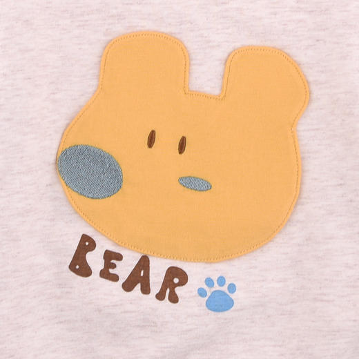 棉果果秋季新品男童撞色拼接休闲百搭小毛圈卡通套头卫衣M312180224489 商品图4