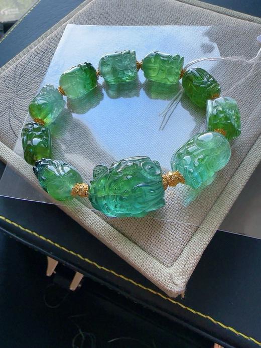 38.1g 雕刻碧玺手链 商品图6