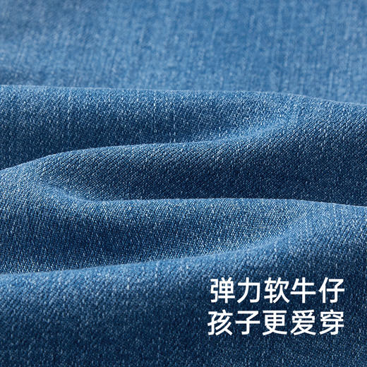 【商场同款】英氏儿童牛仔裤秋冬季摇粒绒女童裤子防静电新款 商品图1