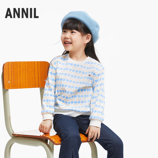 女童甜趣满印卫衣新款安奈儿童装实体店同款XG431670 商品图0