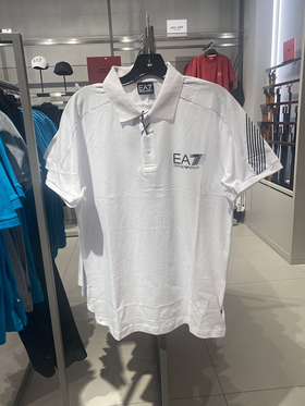 EMPORIO ARMANI/EA EA7阿玛尼 男士纯棉休闲印花短袖POLO衫