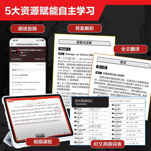 高中英语时文阅读提分训练3+X 阅读理解完型填空高一高二高三高考 商品图1