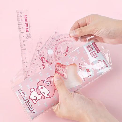 【广博】三丽鸥正版授权大数字护眼套尺库洛米美乐蒂20cm多功能尺 商品图4