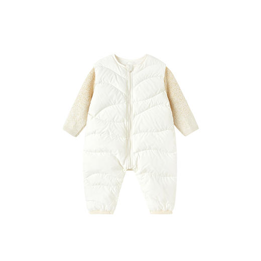 【高定系列】英氏童装高定羊绒桑蚕丝羽绒服秋冬婴儿羽绒连体衣 商品图4