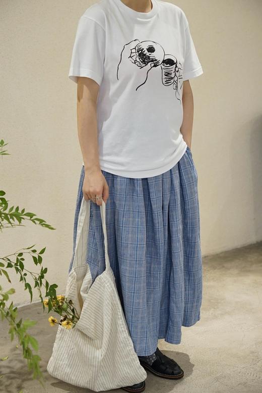 HARVESTY 速写图案限定断续T恤 商品图4