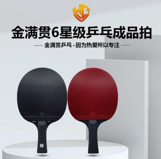 金满贯6星级乒乓球成品拍一对 商品图0