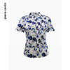 皮尔卡丹女装衬衫夏季新款蓝花色绣花短袖桑蚕丝衬衫P4231A4014L3
 商品缩略图3