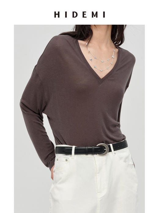 HIDEMI 月亮系列半月型设计感多种戴法铜镀银长款项链 商品图5