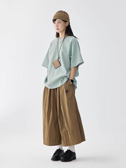 步履不停/4B43109C/轻薄透气九分裤裙裤 商品图2