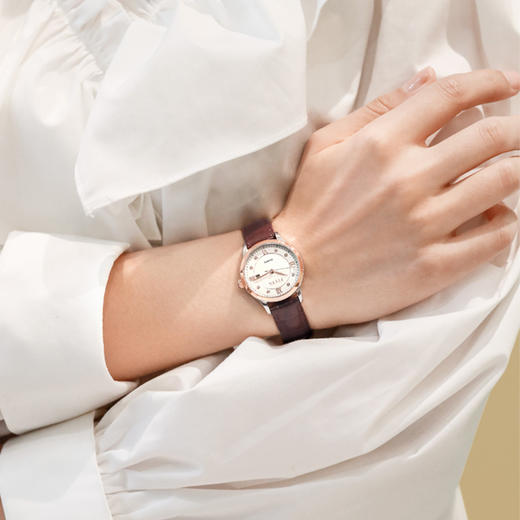 飞亚达经典系列女士小牛皮手表腕表 商品图3