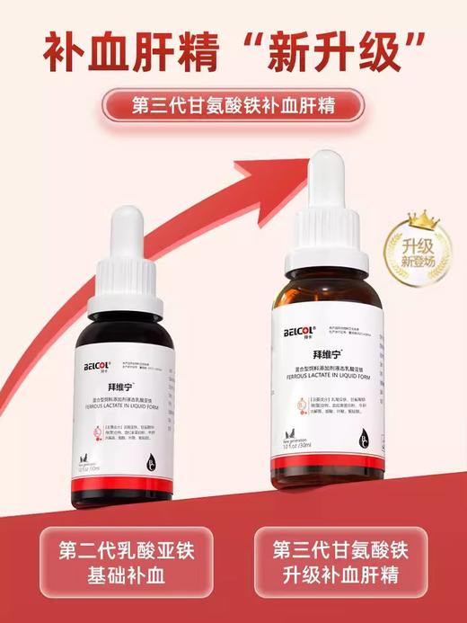 拜卡拜维宁补血肝精 猫补血猫咪贫血宠物狗狗术后生血补血肝精猫 商品图3