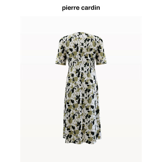 皮尔卡丹女装连衣裙知性简约修身通勤短袖连衣裙P4256D4156G3
 商品图3