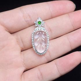 水沫子吊坠-玉美人菲菲/S925水沫子吊坠约33*15